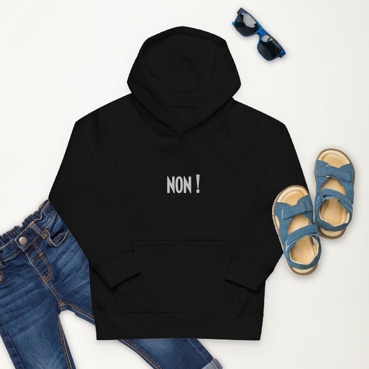 Hoodie G/F Coton Bio - "Non !"